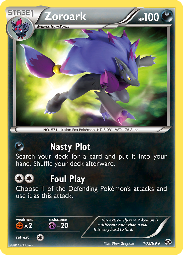 Zoroark (102/99) [Black & White: Next Destinies] | Silver Goblin