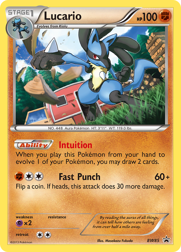 Lucario (BW85) [Black & White: Black Star Promos] | Silver Goblin