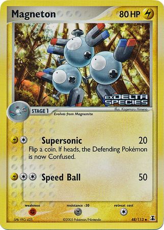 Magneton (48/113) (Stamped) [EX: Delta Species] | Silver Goblin