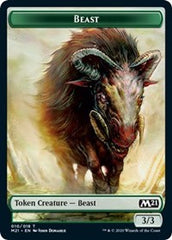 Beast // Cat (020) Double-Sided Token [Core Set 2021 Tokens] | Silver Goblin