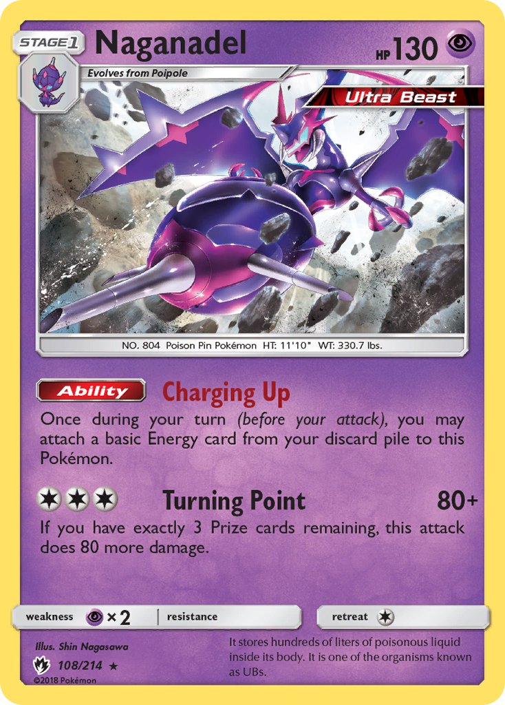 Naganadel(108/214) (Theme Deck Exclusive) [Sun & Moon: Lost Thunder] | Silver Goblin