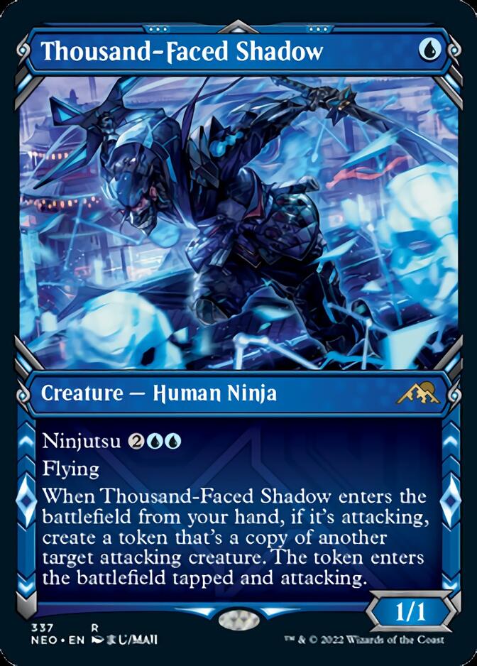 Thousand-Faced Shadow (Showcase Ninja) [Kamigawa: Neon Dynasty] | Silver Goblin