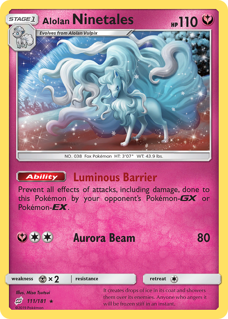 Alolan Ninetales (111/181) [Sun & Moon: Team Up] | Silver Goblin