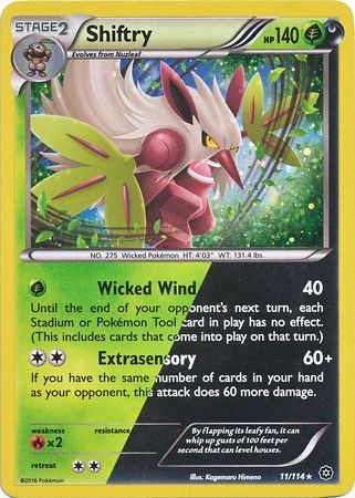 Shiftry (11/114) (Cosmos Holo) [XY: Steam Siege] | Silver Goblin