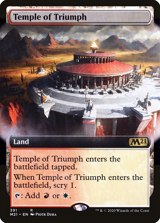 Temple of Triumph (Extended Art) [Core Set 2021] | Silver Goblin