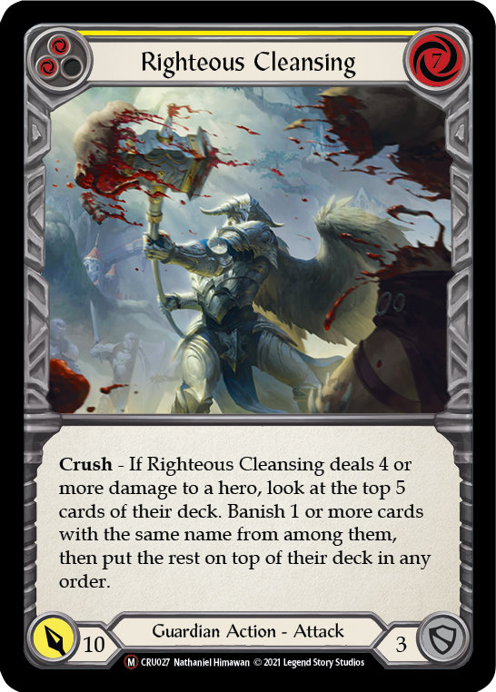Righteous Cleansing [U-CRU027] (Crucible of War Unlimited)  Unlimited Normal | Silver Goblin