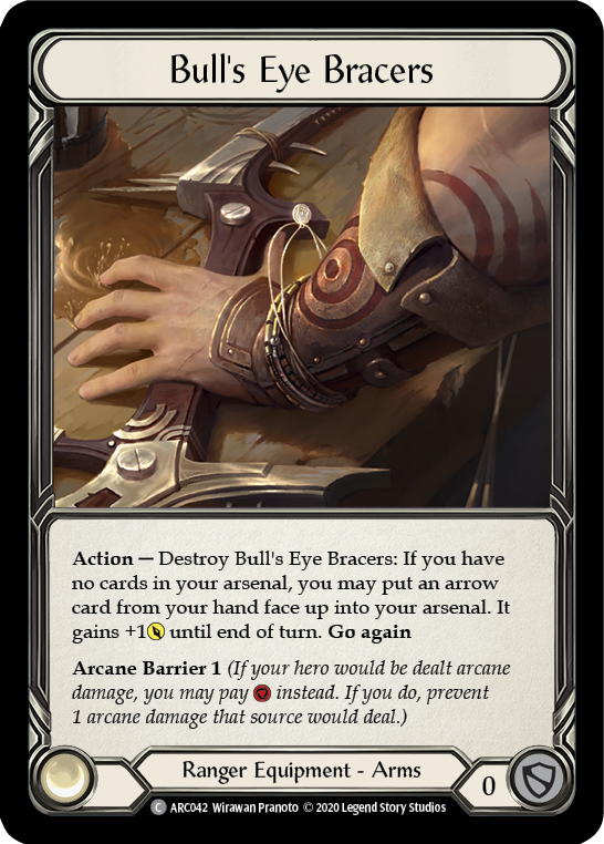 Bull's Eye Bracers [U-ARC042] (Arcane Rising Unlimited)  Unlimited Normal | Silver Goblin