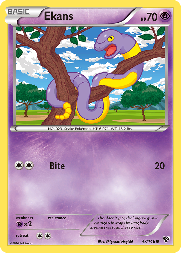 Ekans (47/146) [XY: Base Set] | Silver Goblin