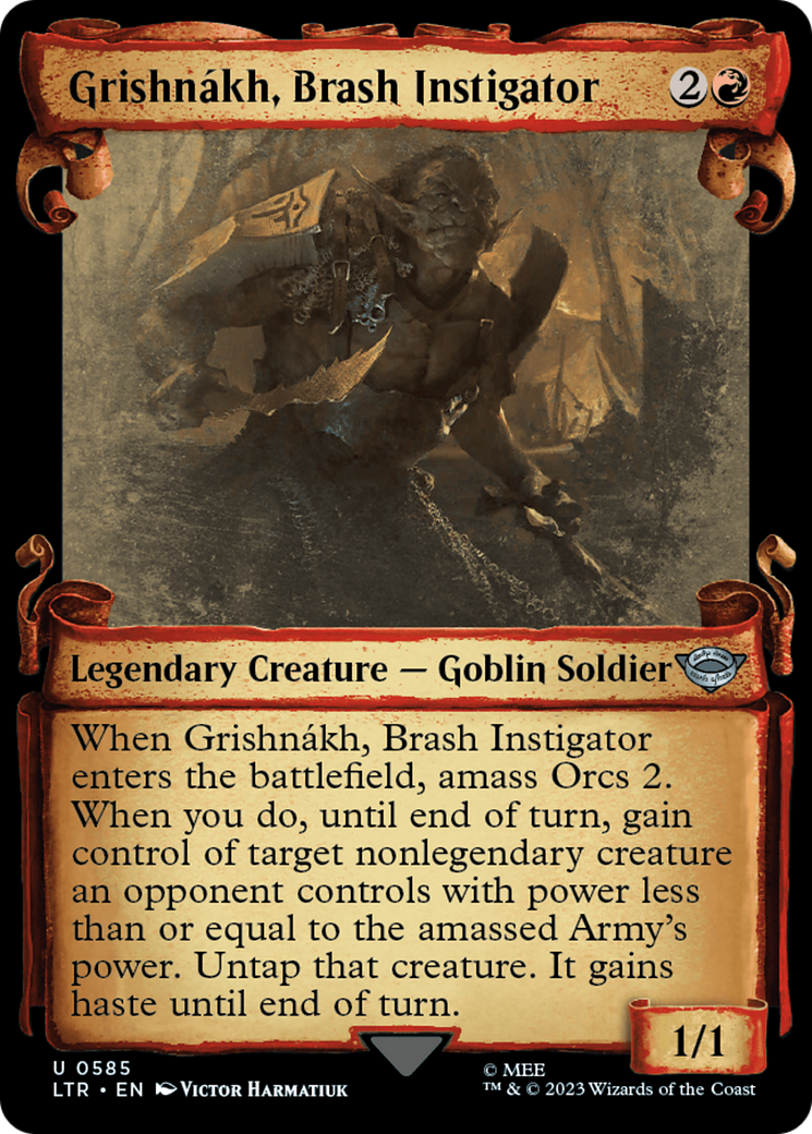 Grishnakh, Brash Instigator [The Lord of the Rings: Tales of Middle-Earth Showcase Scrolls] | Silver Goblin