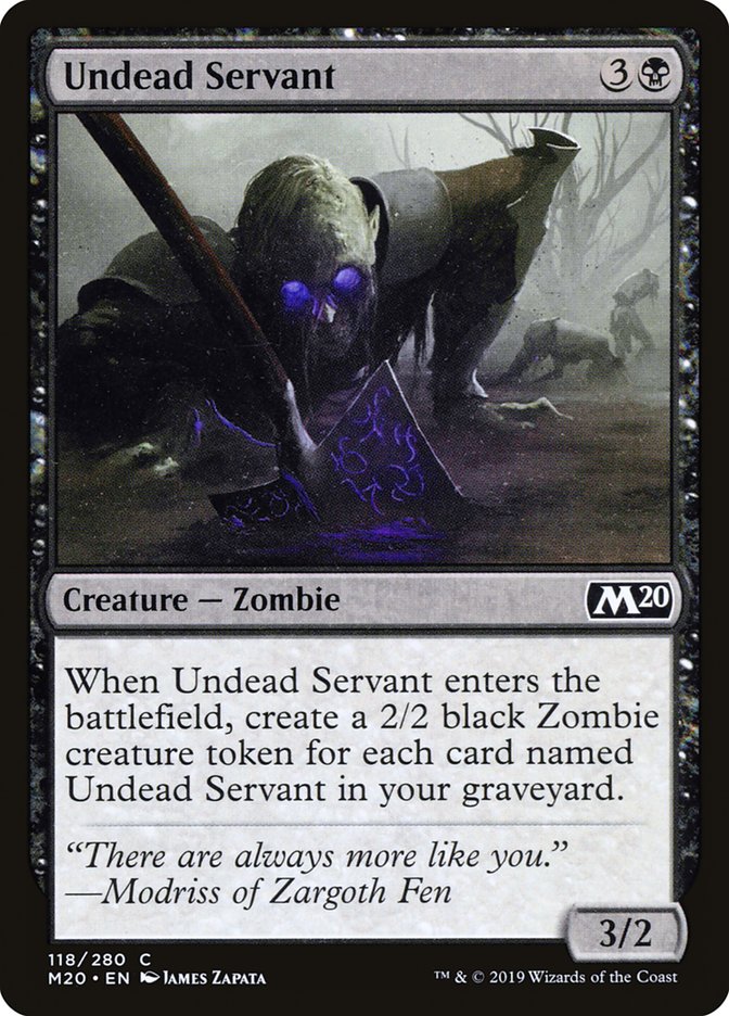 Undead Servant [Core Set 2020] | Silver Goblin