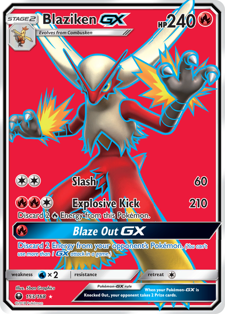 Blaziken GX (153/168) [Sun & Moon: Celestial Storm] | Silver Goblin