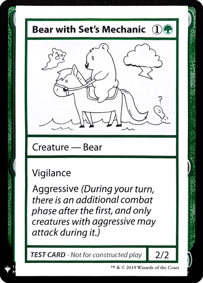 Bear with Set's Mechanic [Mystery Booster Playtest Cards] | Silver Goblin