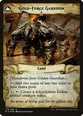 Golden Guardian // Gold-Forge Garrison [Rivals of Ixalan Prerelease Promos] | Silver Goblin