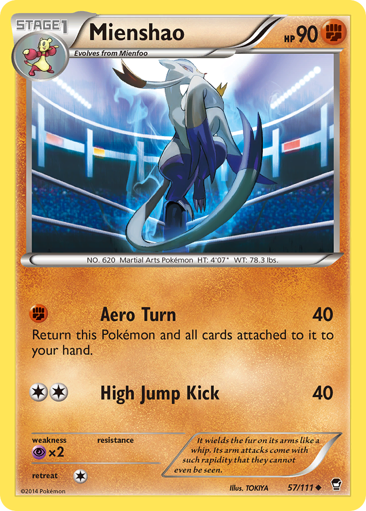 Mienshao (57/111) [XY: Furious Fists] | Silver Goblin