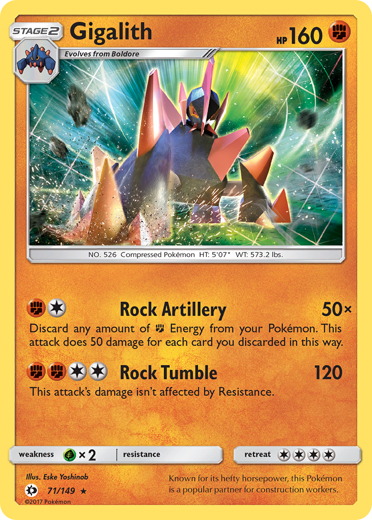 Gigalith (71/149) [Sun & Moon: Base Set] | Silver Goblin