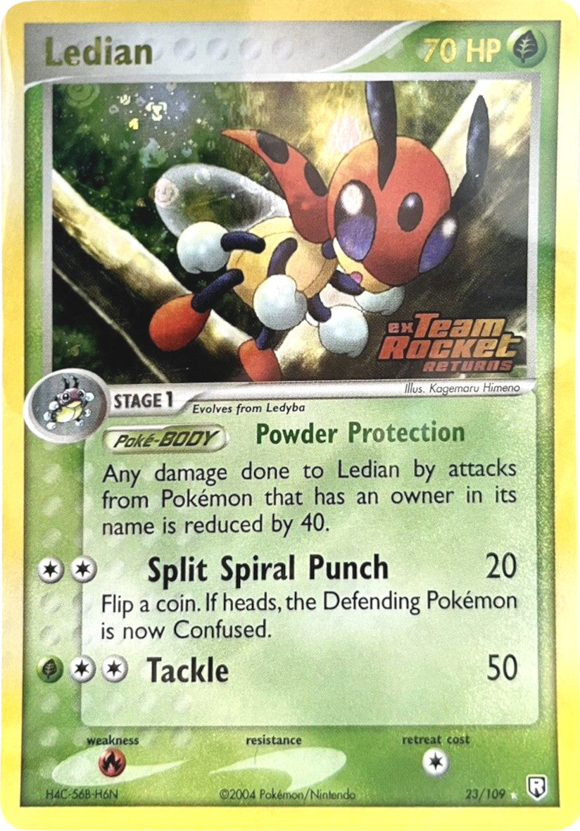 Ledian (23/109) (Stamped) [EX: Team Rocket Returns] | Silver Goblin