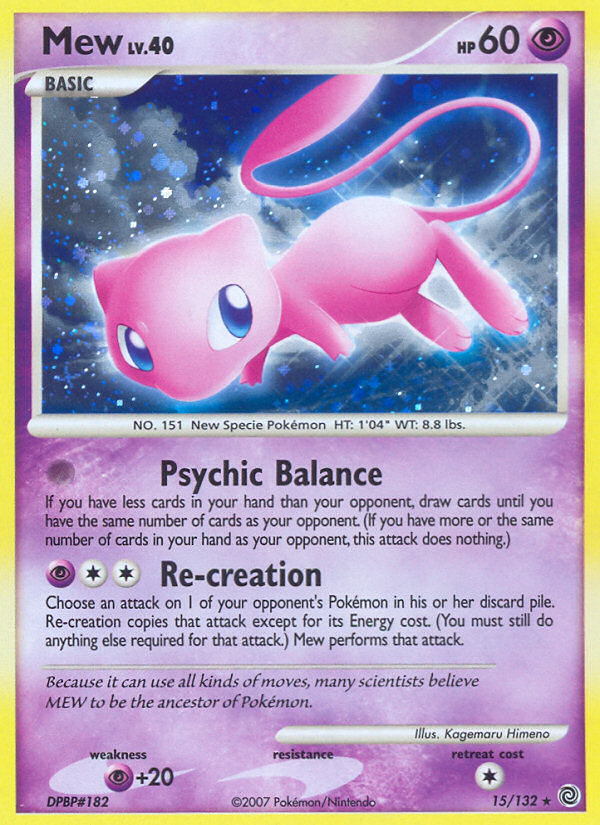 Mew (15/132) [Diamond & Pearl: Secret Wonders] | Silver Goblin