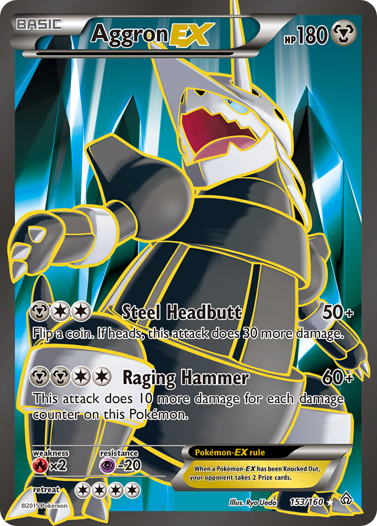 Aggron EX (153/160) [XY: Primal Clash] | Silver Goblin