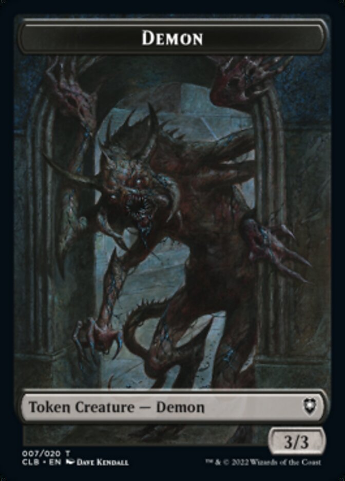 Treasure // Demon Double-Sided Token [Commander Legends: Battle for Baldur's Gate Tokens] | Silver Goblin