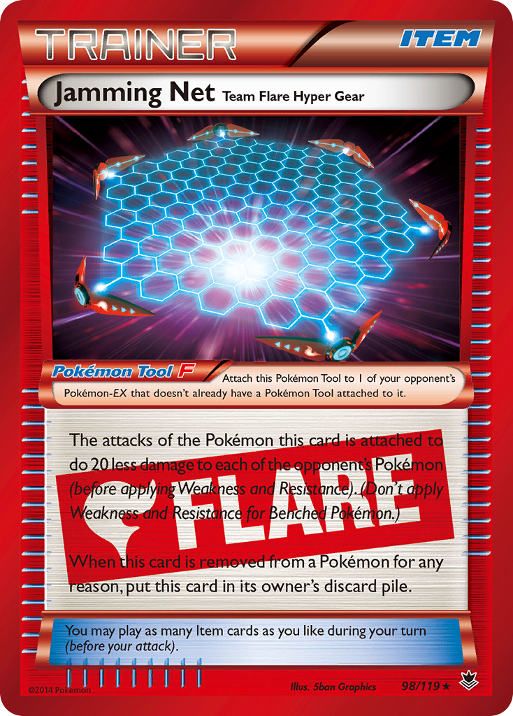 Jamming Net Team Flare Hyper Gear (98/119) [XY: Phantom Forces] | Silver Goblin