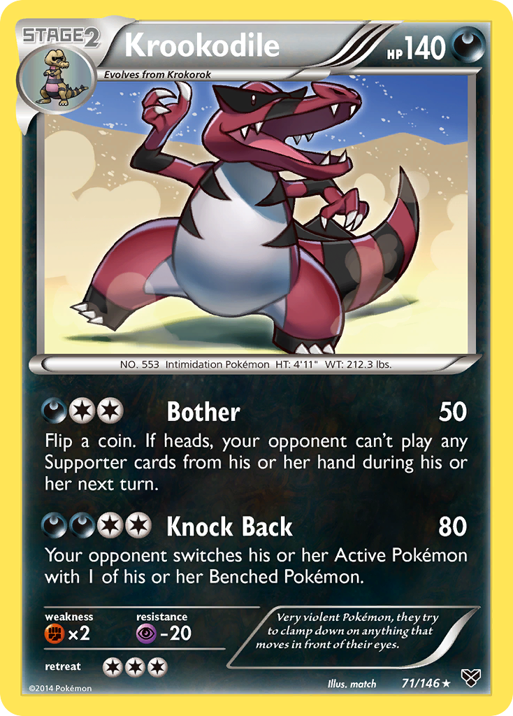 Krookodile (71/146) [XY: Base Set] | Silver Goblin