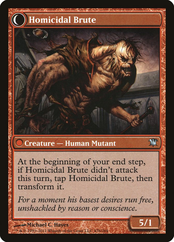 Civilized Scholar // Homicidal Brute [Innistrad] | Silver Goblin