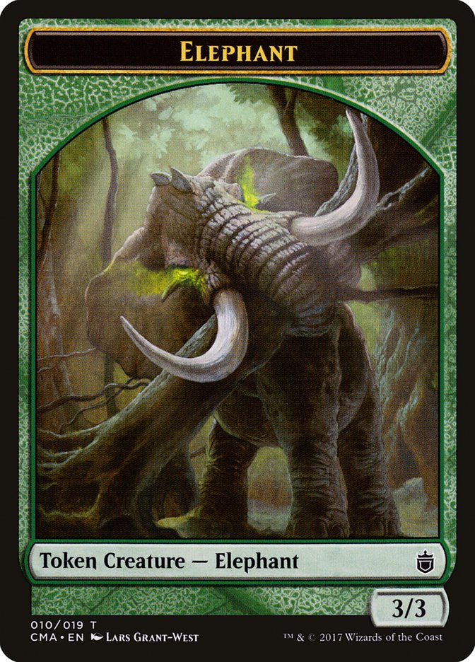 Elephant Token [Commander Anthology Tokens] | Silver Goblin
