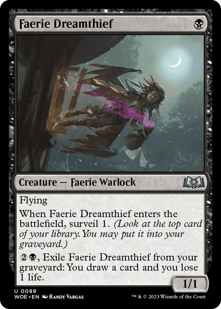 Faerie Dreamthief [Wilds of Eldraine] | Silver Goblin
