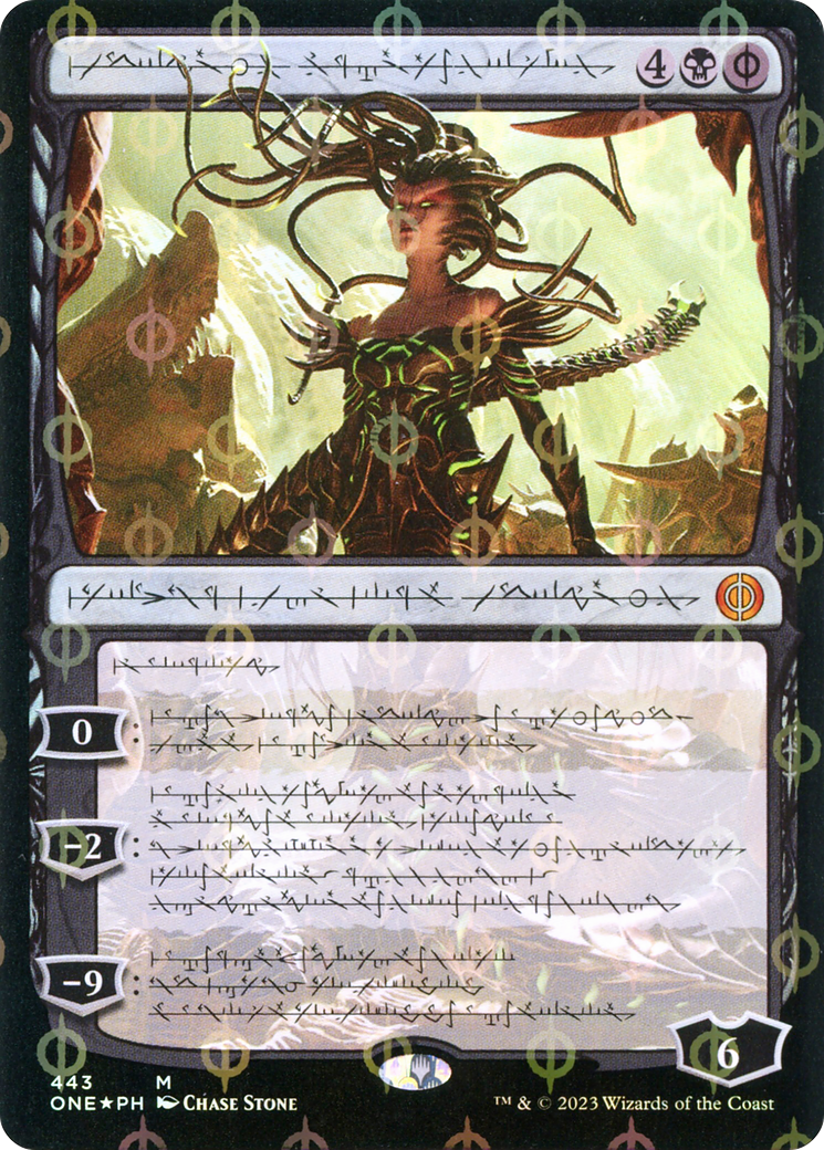 Vraska, Betrayal's Sting (Phyrexian Step-and-Compleat Foil) [Phyrexia: All Will Be One] | Silver Goblin