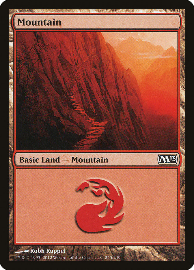 Mountain (245) [Magic 2013] | Silver Goblin