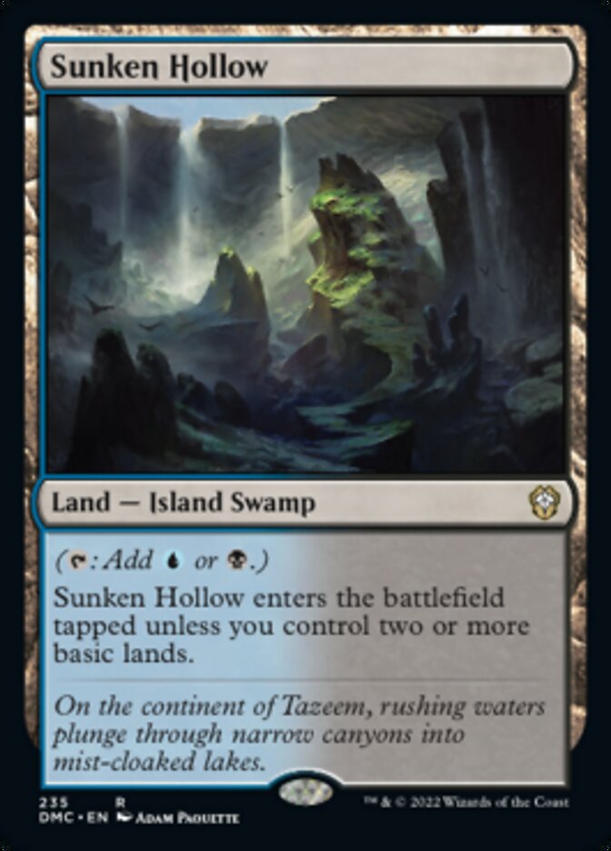 Sunken Hollow [Dominaria United Commander] | Silver Goblin