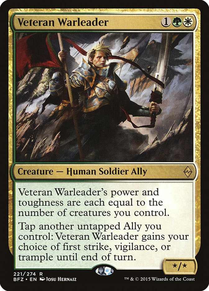 Veteran Warleader [Battle for Zendikar] | Silver Goblin