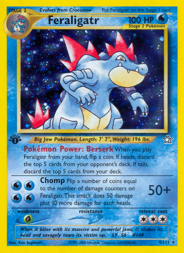 Feraligatr (4/111) [Neo Genesis 1st Edition] | Silver Goblin