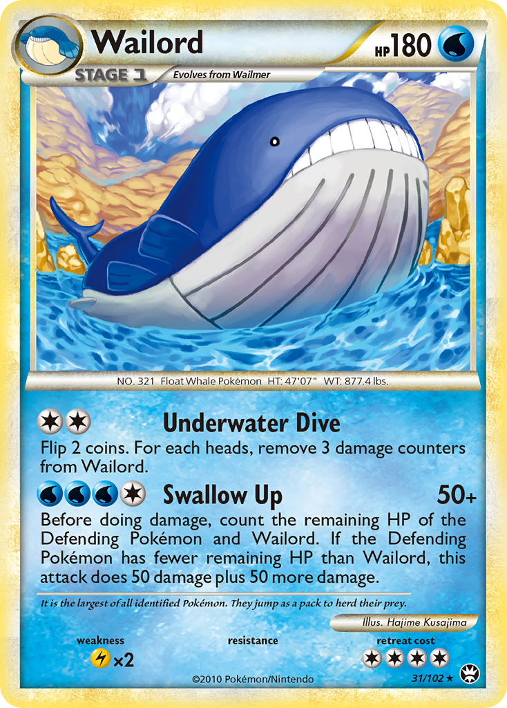 Wailord (31/102) [HeartGold & SoulSilver: Triumphant] | Silver Goblin