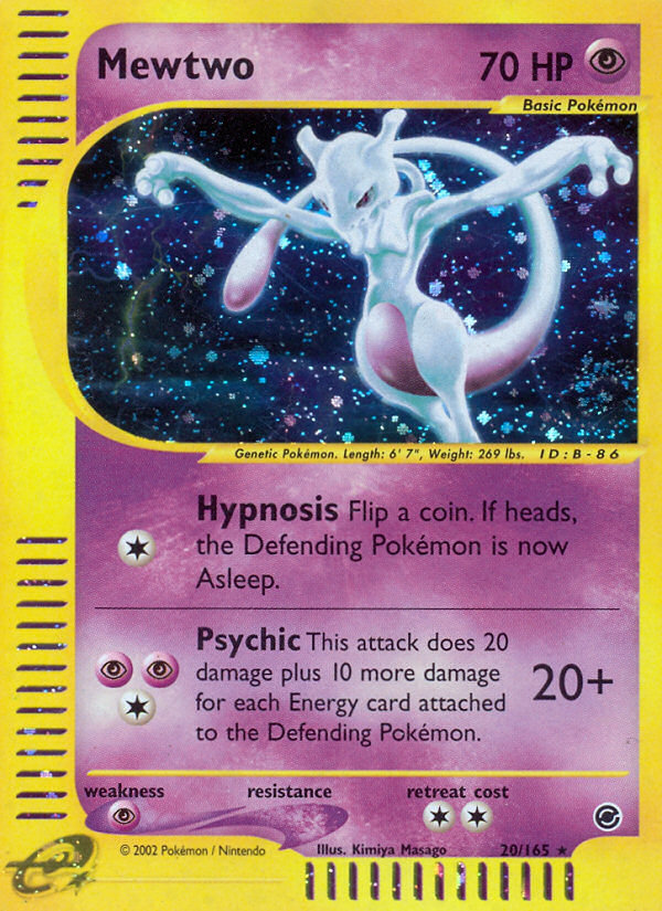 Mewtwo (20/165) [Expedition: Base Set] | Silver Goblin