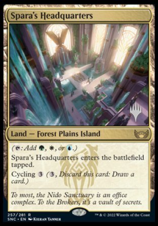 Spara's Headquarters (Promo Pack) [Streets of New Capenna Promos] | Silver Goblin