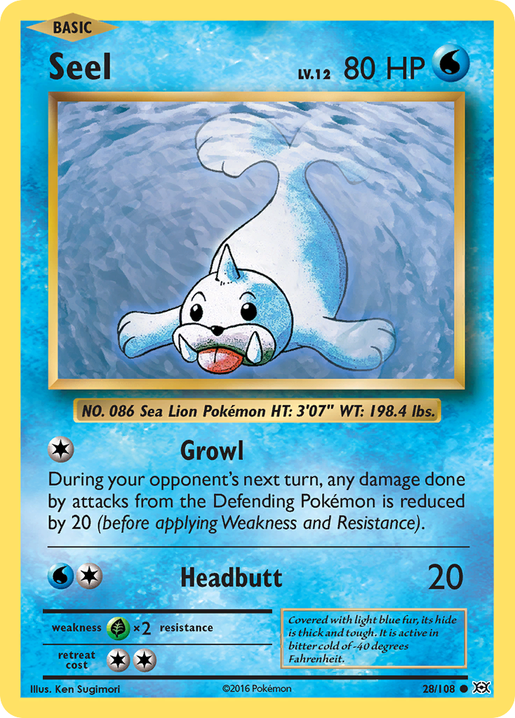 Seel (28/108) [XY: Evolutions] | Silver Goblin