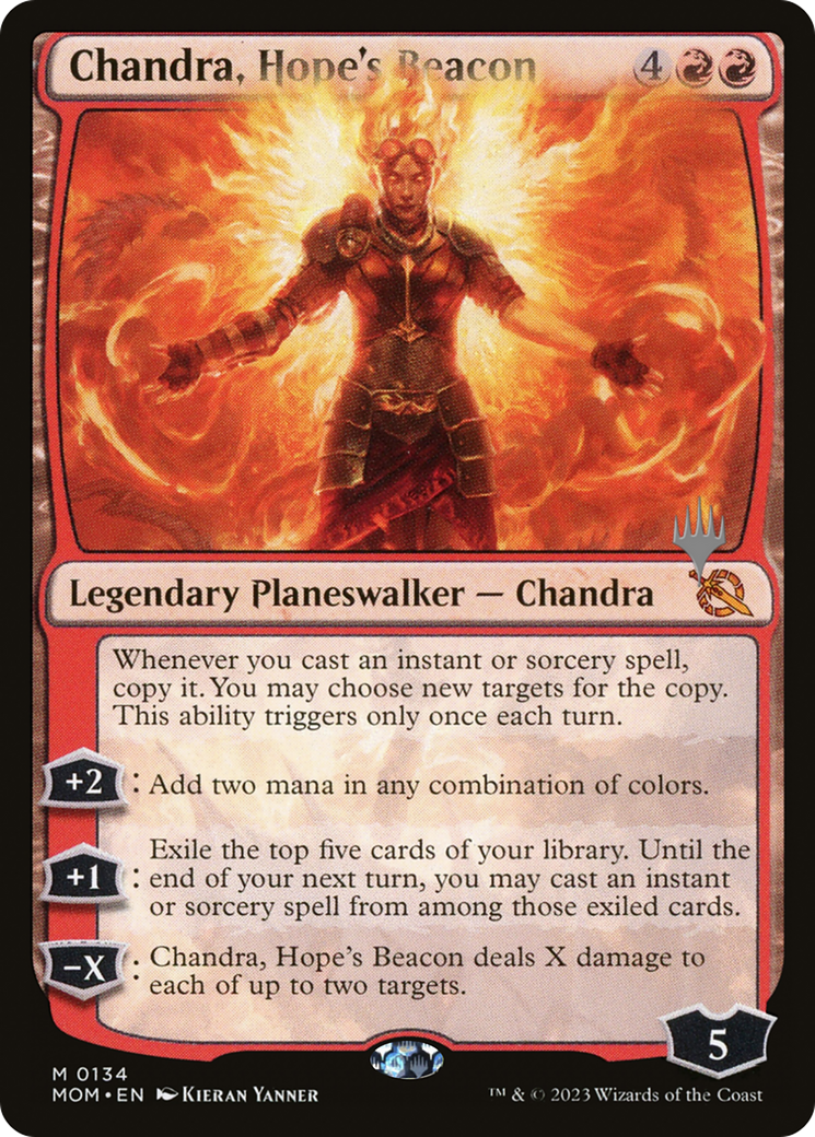 Chandra, Hope's Beacon (Promo Pack) [March of the Machine Promos] | Silver Goblin