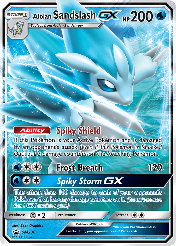 Alolan Sandslash GX (SM236) [Sun & Moon: Black Star Promos] | Silver Goblin