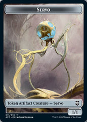 Servo // Treasure Double-Sided Token [Dungeons & Dragons: Adventures in the Forgotten Realms Commander Tokens] | Silver Goblin