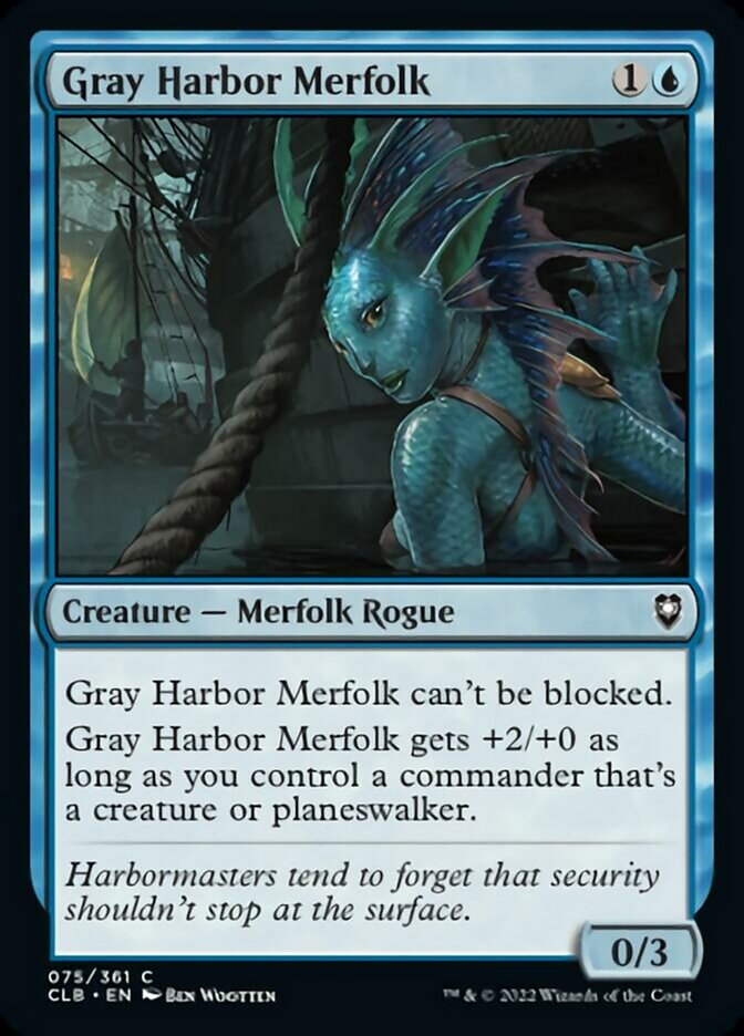 Gray Harbor Merfolk [Commander Legends: Battle for Baldur's Gate] | Silver Goblin