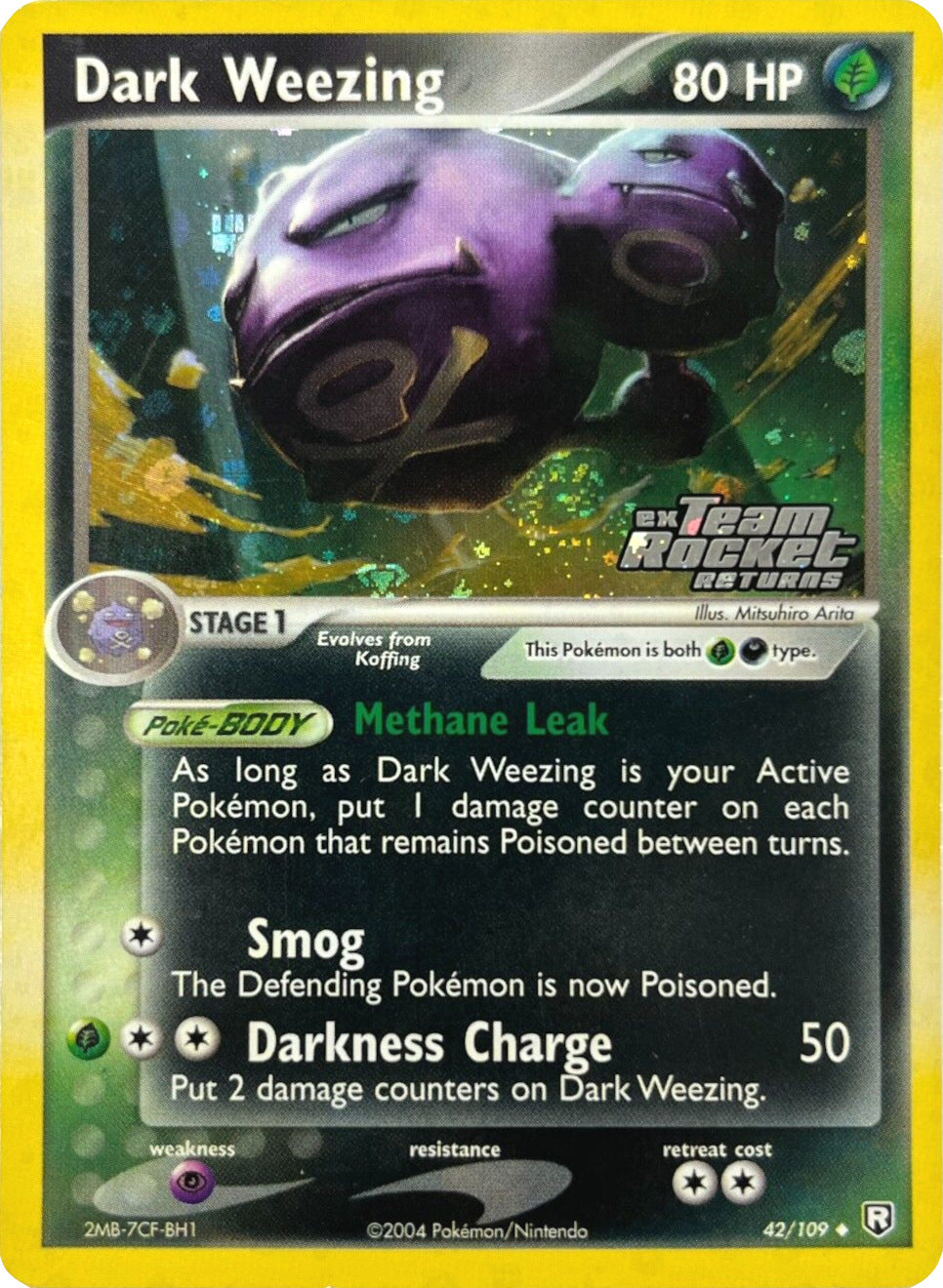 Dark Weezing (42/109) (Stamped) [EX: Team Rocket Returns] | Silver Goblin