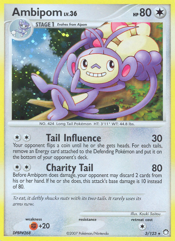 Ambipom (3/123) [Diamond & Pearl: Mysterious Treasures] | Silver Goblin