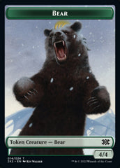 Bear // Knight Double-Sided Token [Double Masters 2022 Tokens] | Silver Goblin