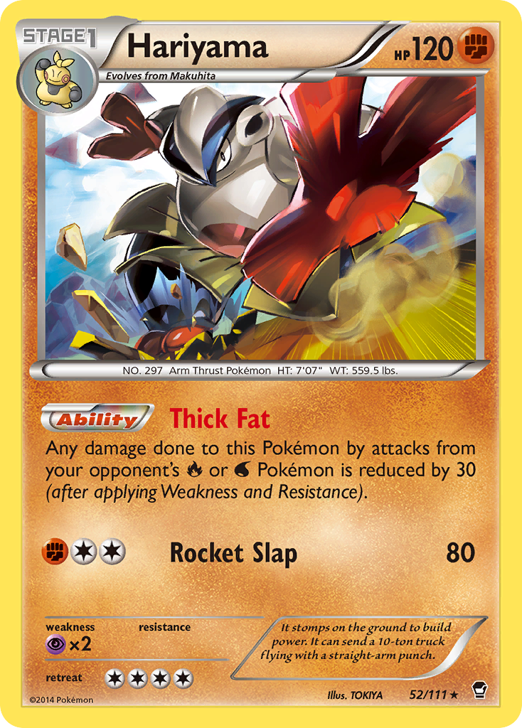 Hariyama (52/111) [XY: Furious Fists] | Silver Goblin