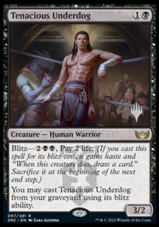 Tenacious Underdog (Promo Pack) [Streets of New Capenna Promos] | Silver Goblin