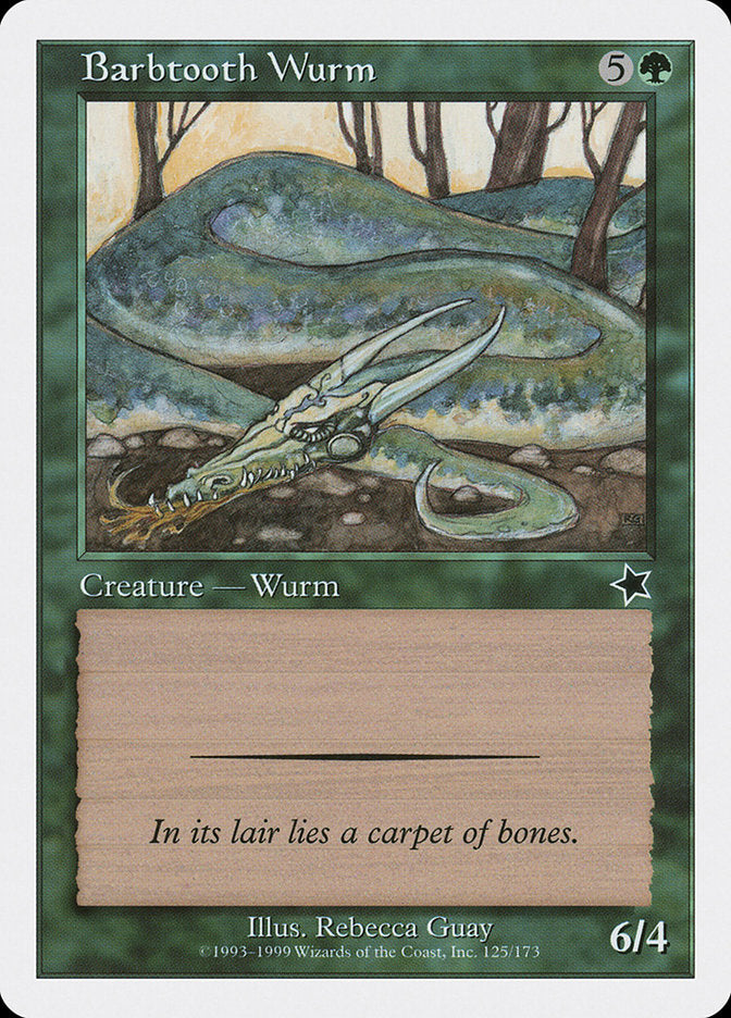 Barbtooth Wurm [Starter 1999] | Silver Goblin