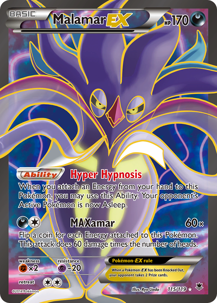 Malamar EX (115/119) [XY: Phantom Forces] | Silver Goblin