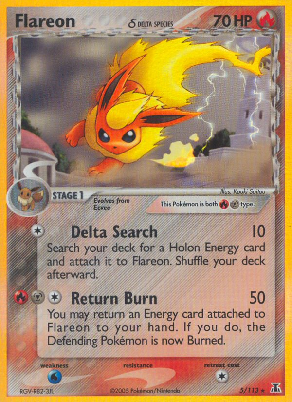 Flareon (5/113) (Delta Species) [EX: Delta Species] | Silver Goblin