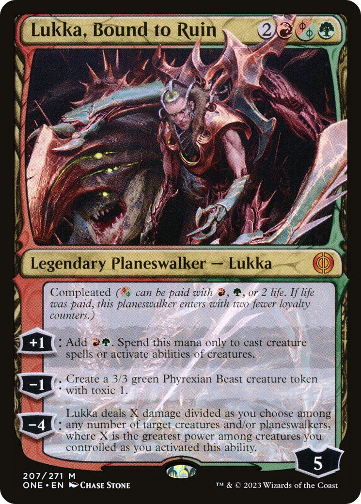 Lukka, Bound to Ruin [Phyrexia: All Will Be One] | Silver Goblin